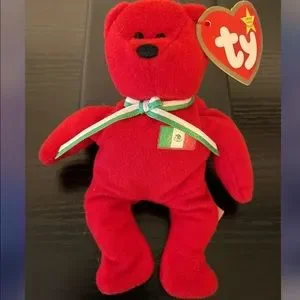 Ty Teenie Beanie Baby Osito The Bear Mexico Retired Rare McDonalds W/ Tag  Errors